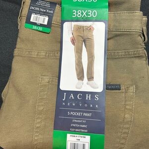 Jachs New York Tan Men's 5 Pocket Pants